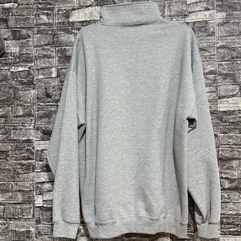 Jerzees Heather Gray Quarter-Zip Pullover - image 3
